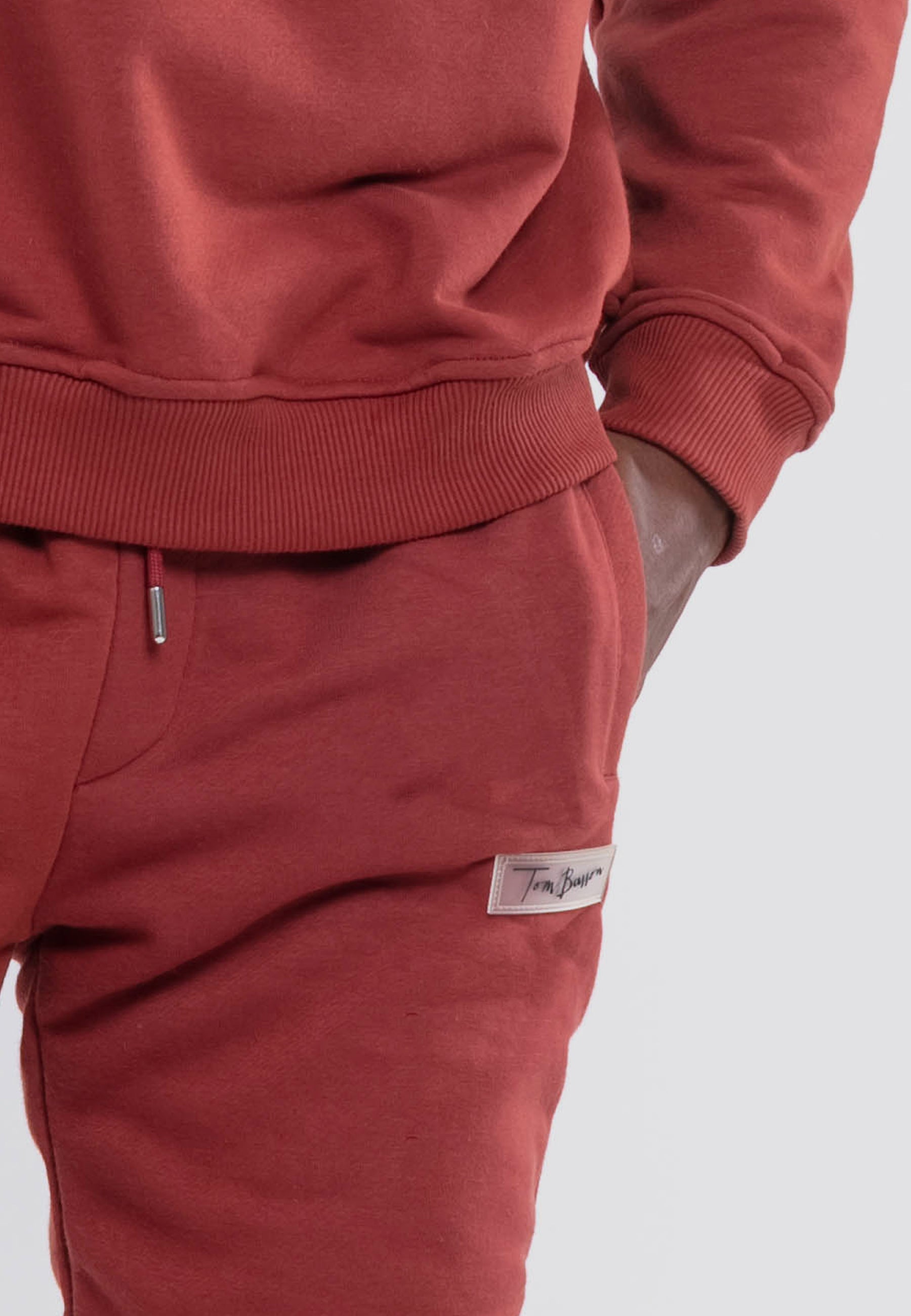 Oversize Bisiklet Yaka Eşofman Takımı - Üç İplik