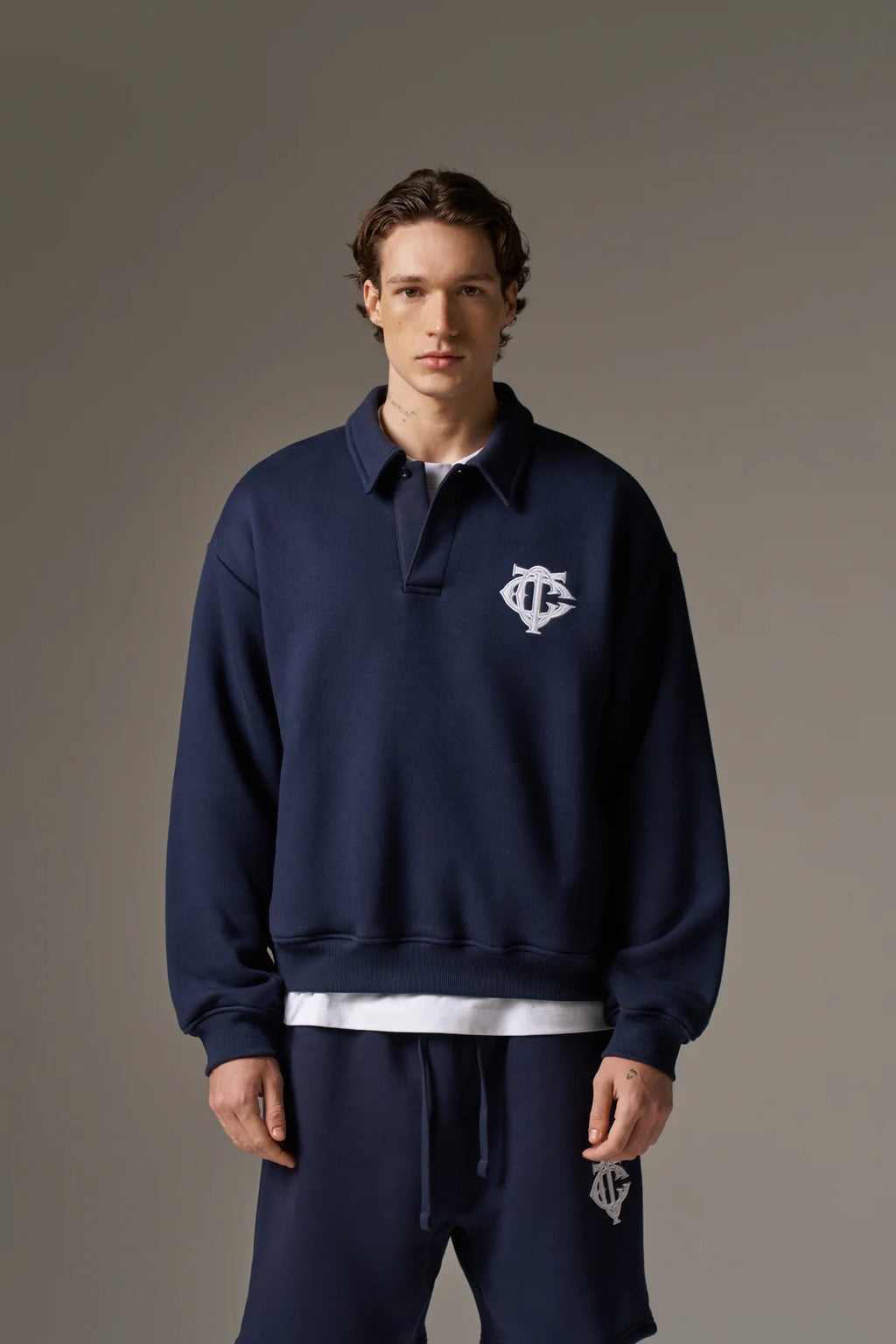 Polo Yaka Sweatshirt - Relax Fit