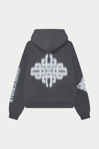 Kahverengi Fermuarlı Kapüşonlu Sweatshirt